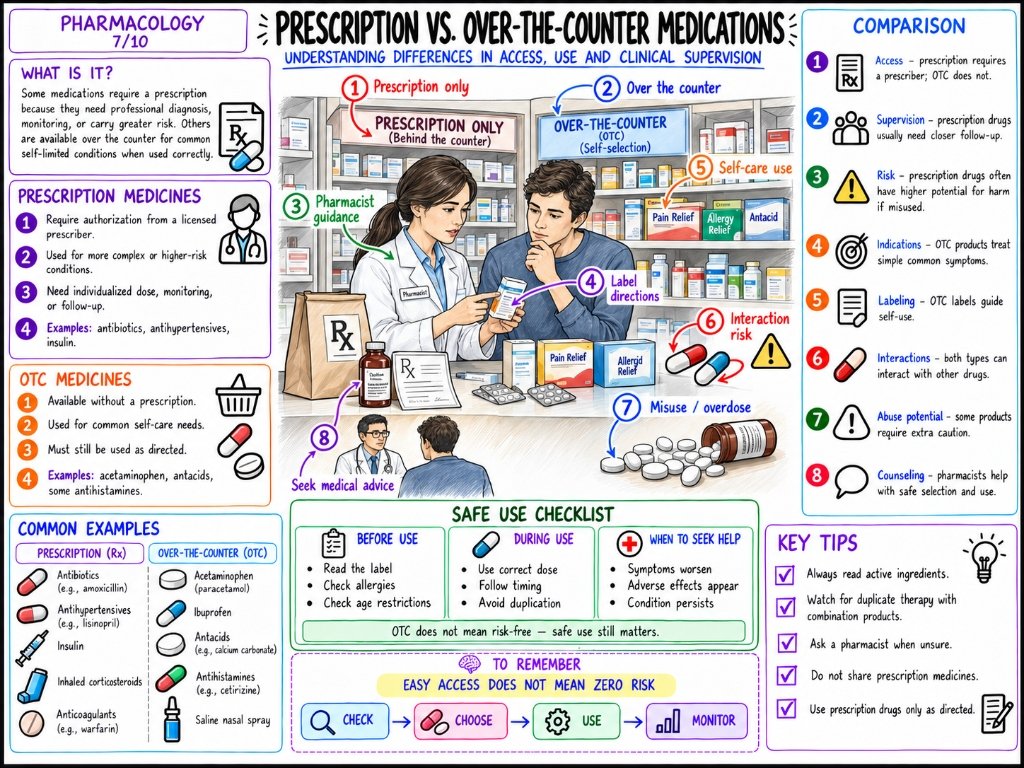 Pharmacology 7/10: Prescription vs. Over-the-Counter Medications
